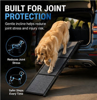 Black Foldable Non-Slip Dog Ramp