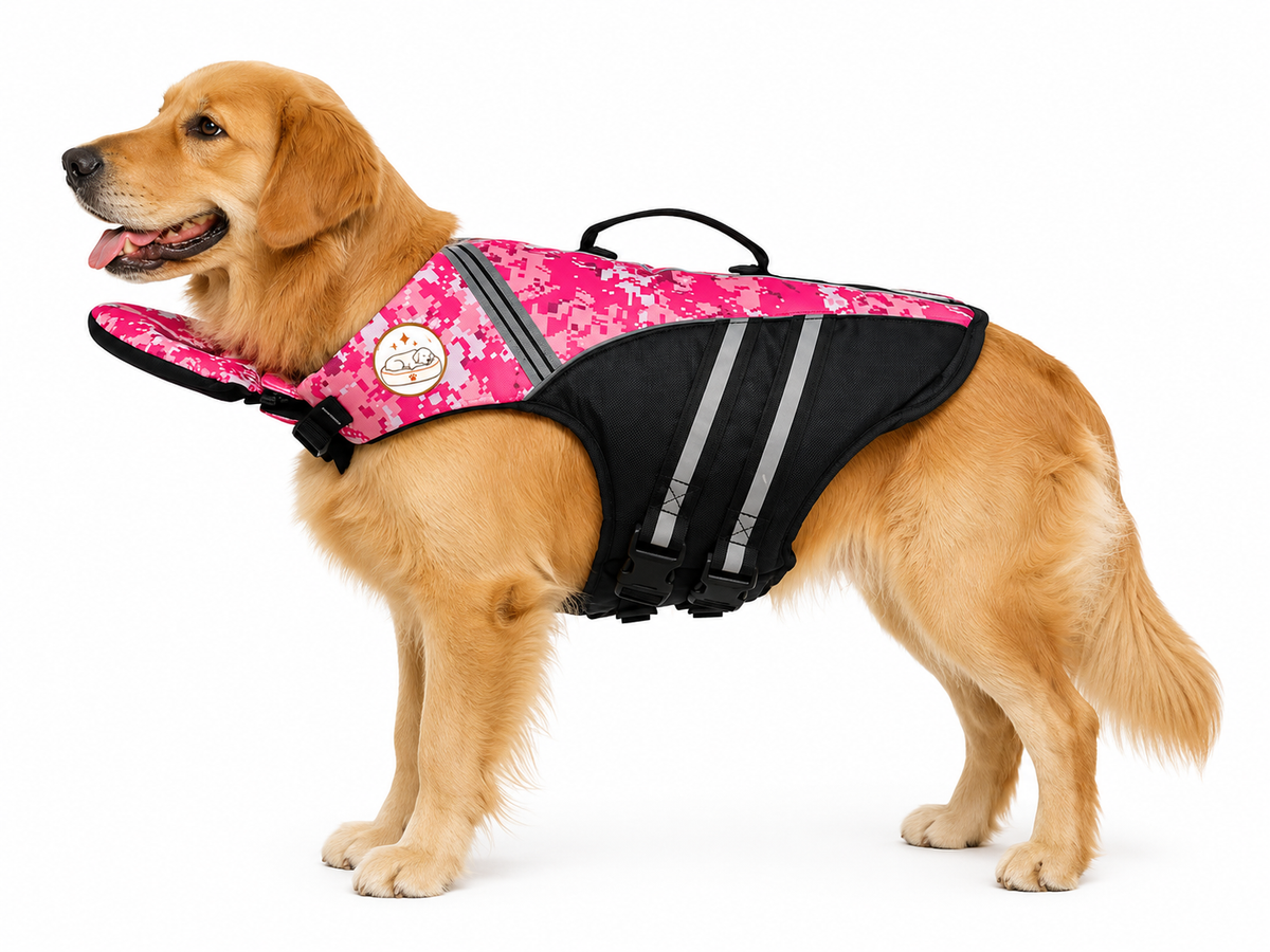 Dog Life Jacket for Swimming & Boating - Large