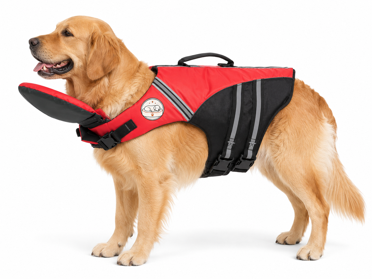 Dog Life Jacket for Swimming & Boating - Large